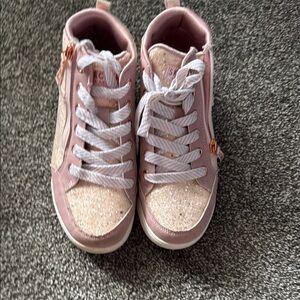 Skechers Glittery Pink Kids Sneakers